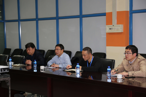 万名干手下下层烟台市国企一队到122cc太阳集成游戏软件公司调研座谈